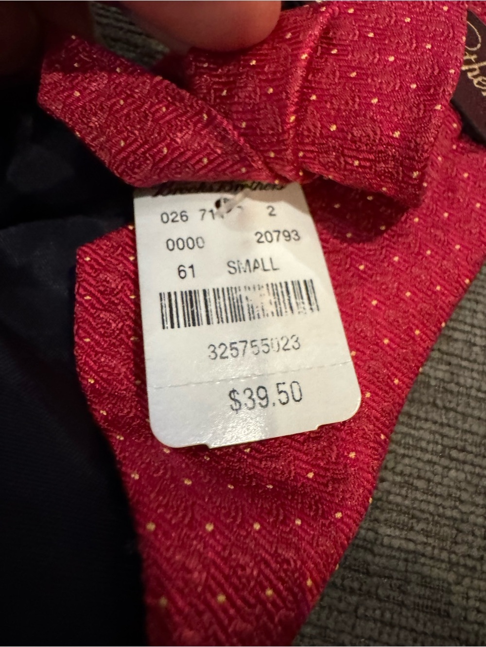 Brooks Brothers Boys, Youth NWT Red Pure Silk Tie - Small - Picture 4 of 4